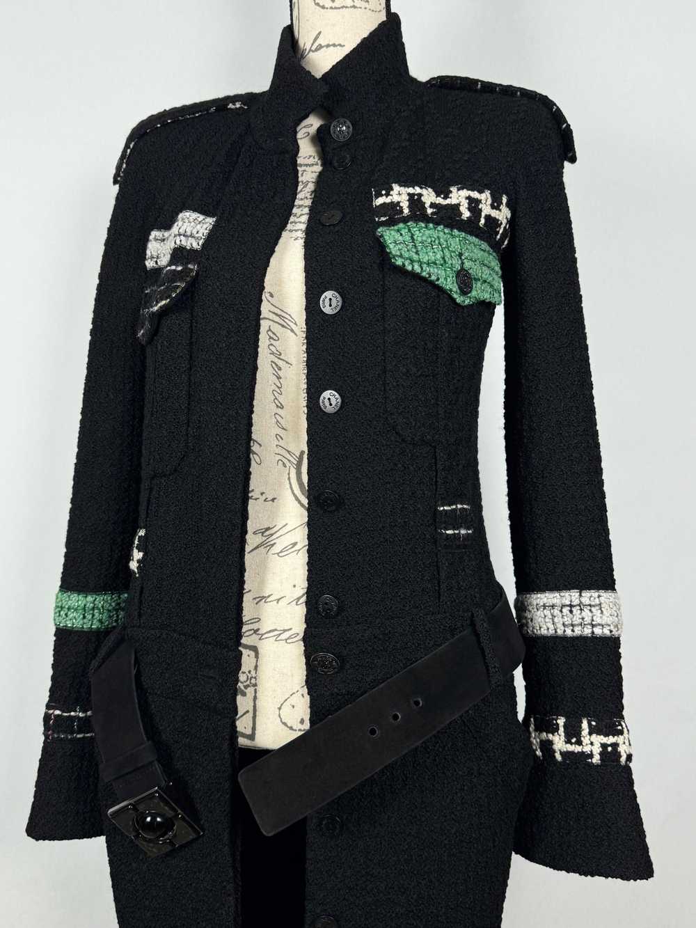 Product Details Chanel Black Lesage Tweed Belted … - image 8