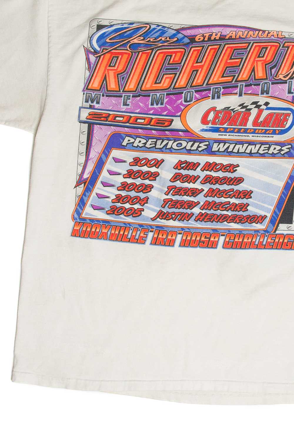 Cedar Lake Speedway Jerry Richert Memorial T-Shir… - image 8