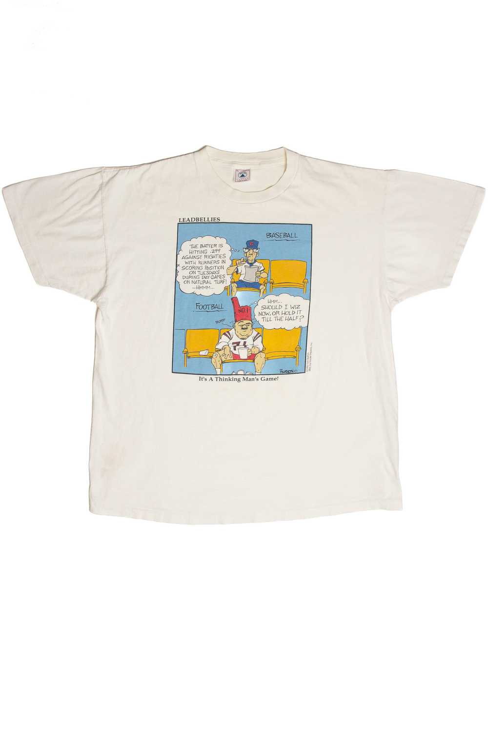 Vintage Tom Burton Thinking Man's Game Comic T-Sh… - image 1