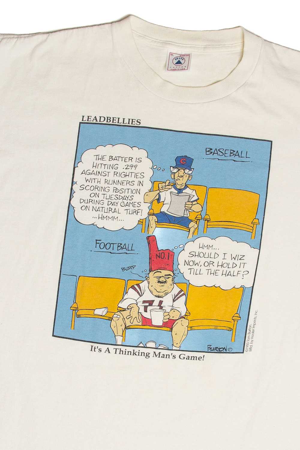 Vintage Tom Burton Thinking Man's Game Comic T-Sh… - image 2