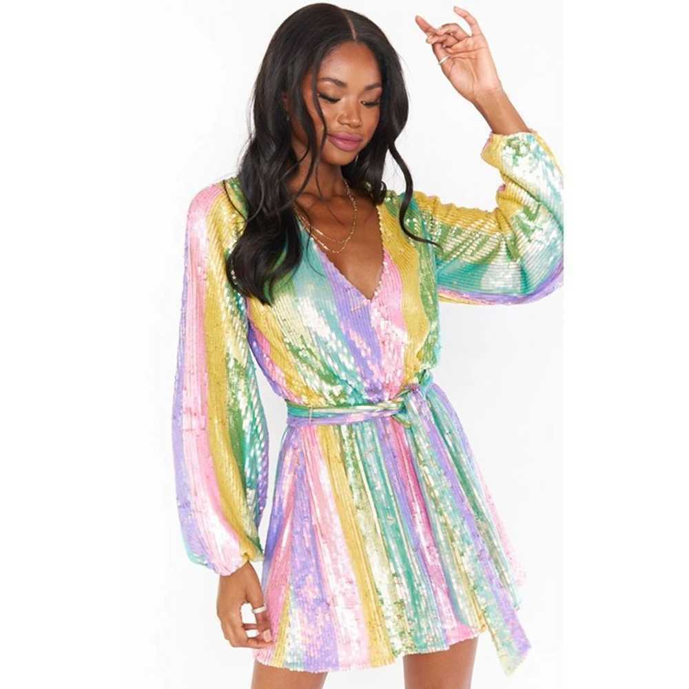 Show Me Your Mumu Wear Me Out Dress in Rainbow St… - image 12
