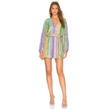 Show Me Your Mumu Wear Me Out Dress in Rainbow St… - image 1