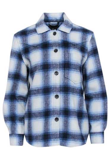 Rails - Navy, Blue, & White Plaid Shirt Jacket Sz 