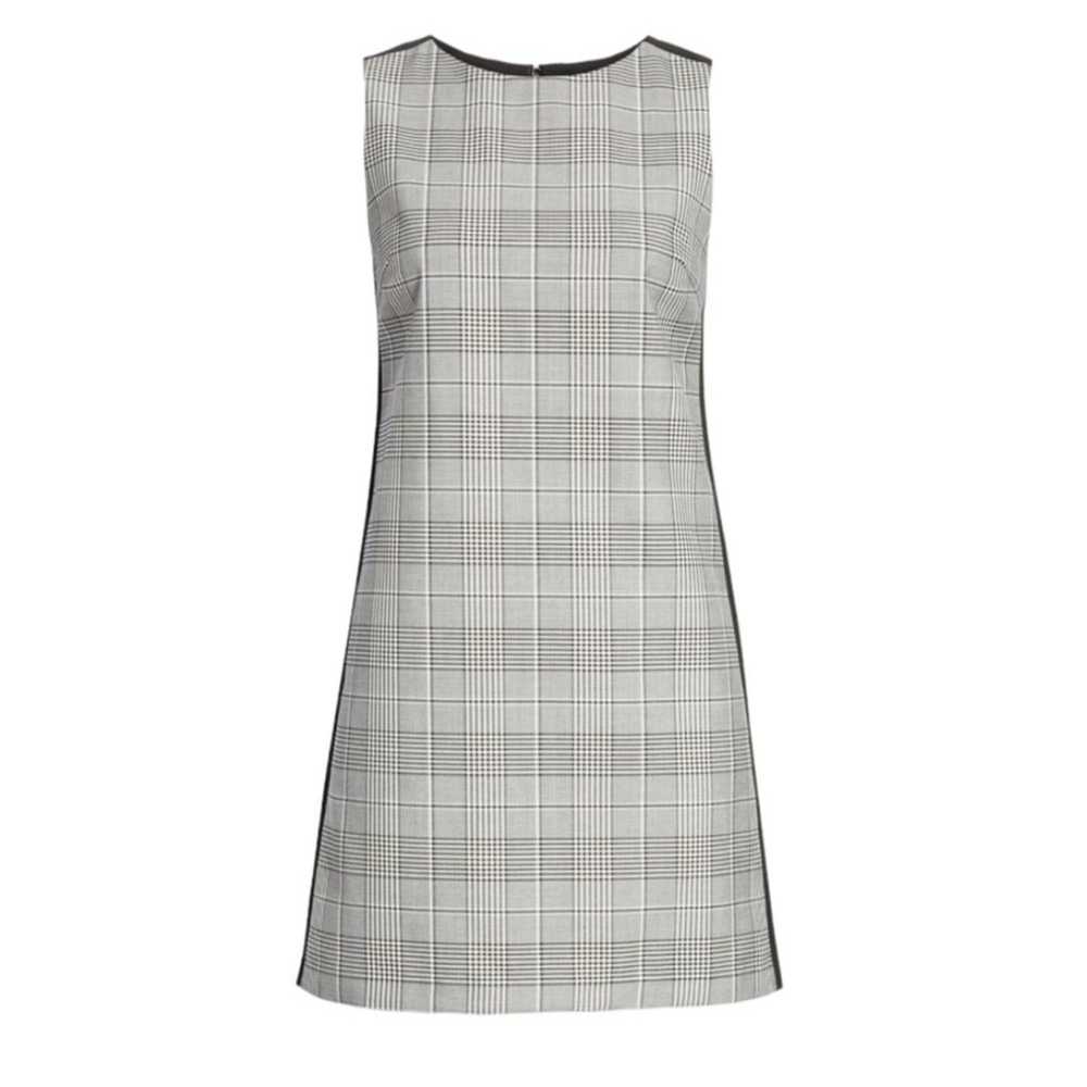 Alice + Olivia Plaid Dress in Black and White | S… - image 1