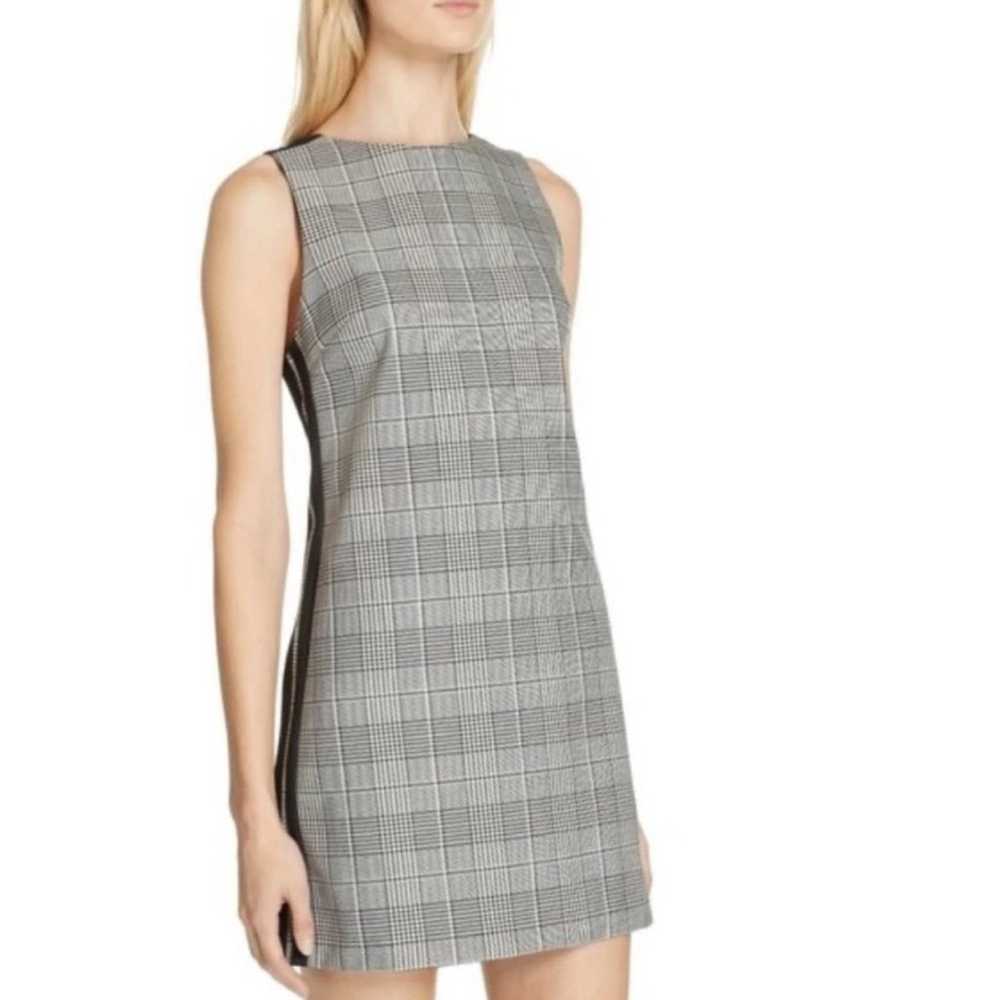 Alice + Olivia Plaid Dress in Black and White | S… - image 4