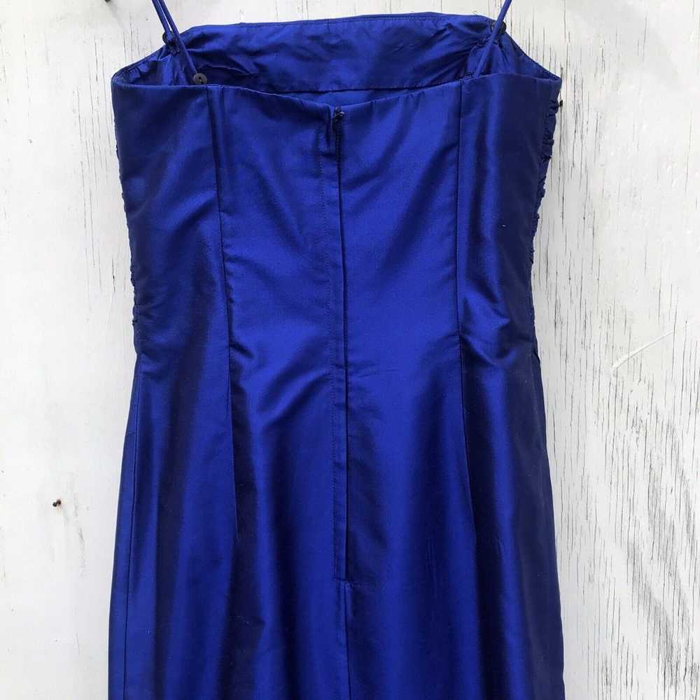 Marisa Baratelli Egyptian Blue Thai Silk Formal E… - image 10