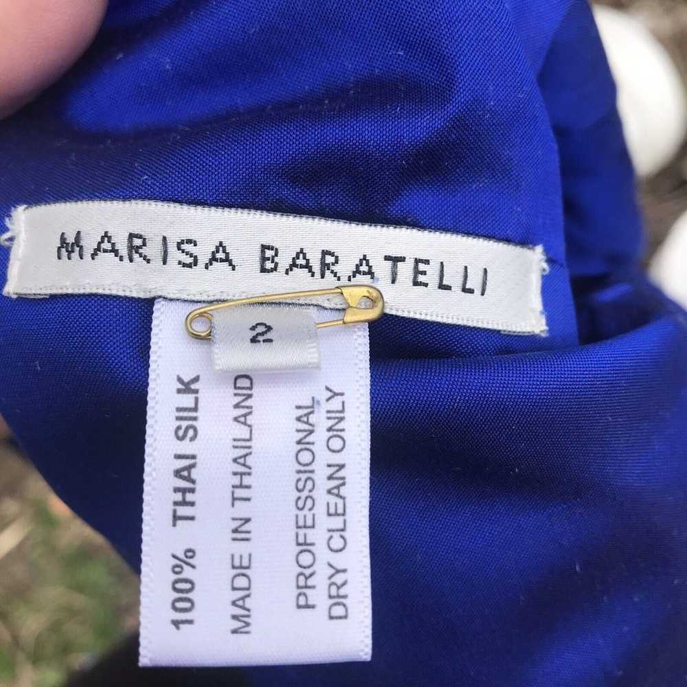 Marisa Baratelli Egyptian Blue Thai Silk Formal E… - image 7