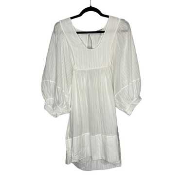 Vintage Chloé White Poplin Cotton Mini Dress - image 1