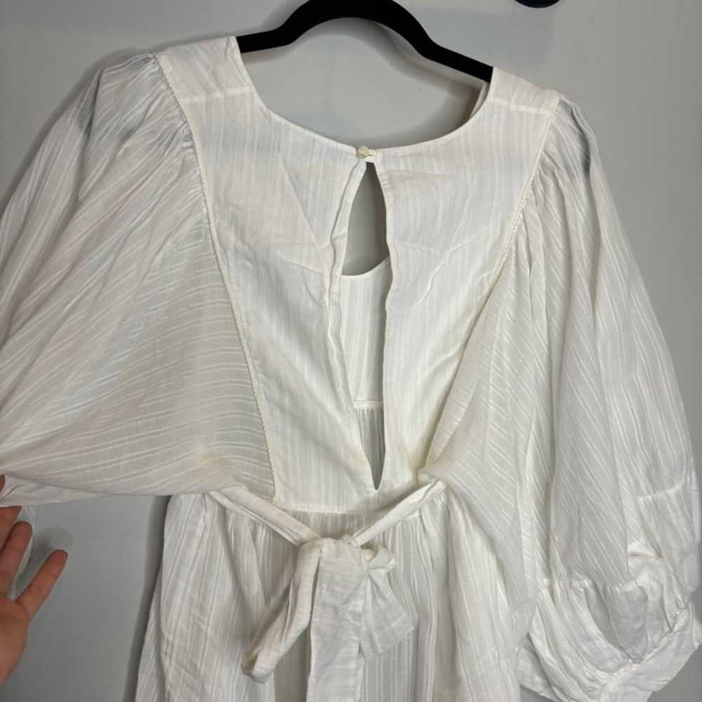 Vintage Chloé White Poplin Cotton Mini Dress - image 7