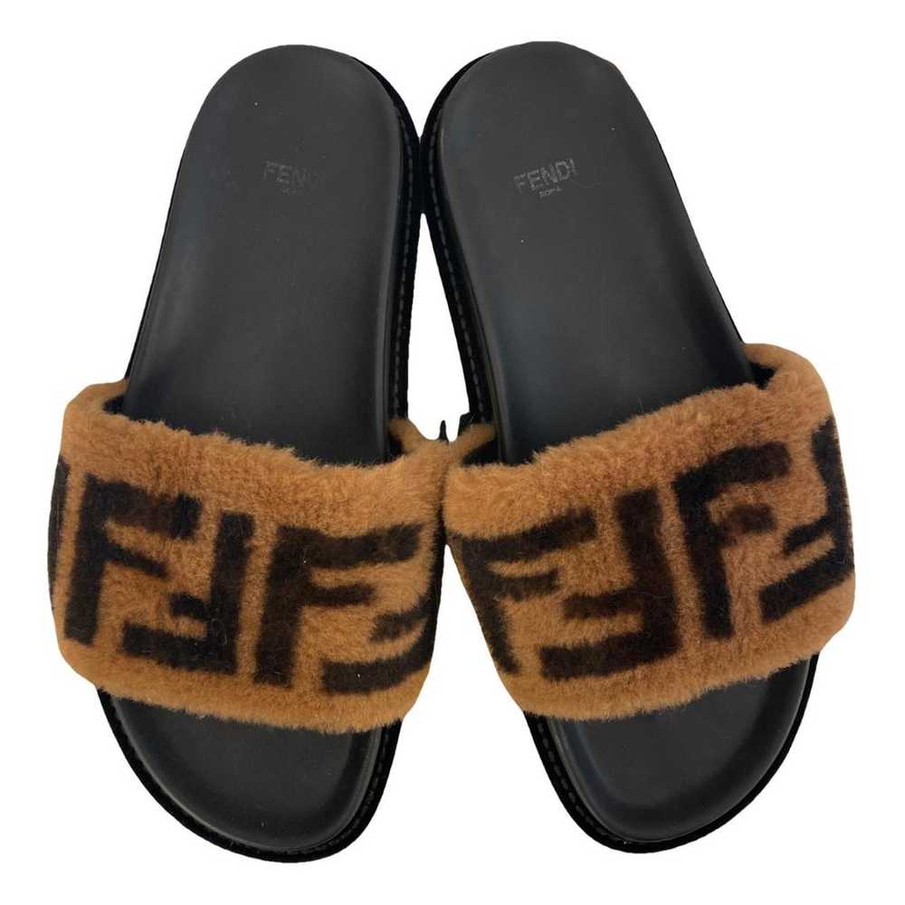 Fendi Shearling sandals - image 1