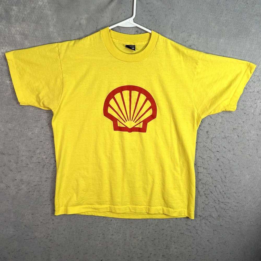 Screen Stars Vintage 80s Shell Gasoline Car Gas T… - image 1