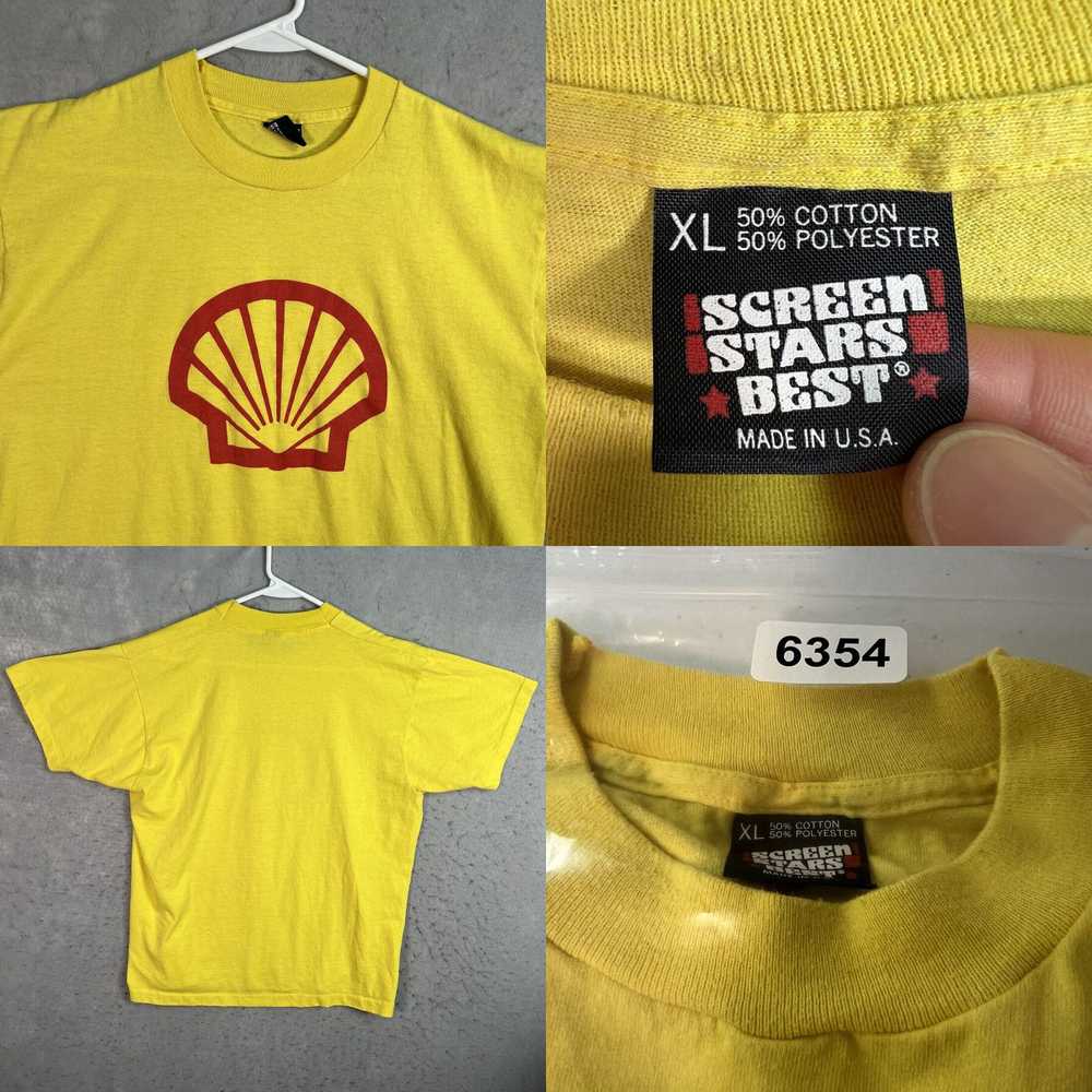 Screen Stars Vintage 80s Shell Gasoline Car Gas T… - image 4