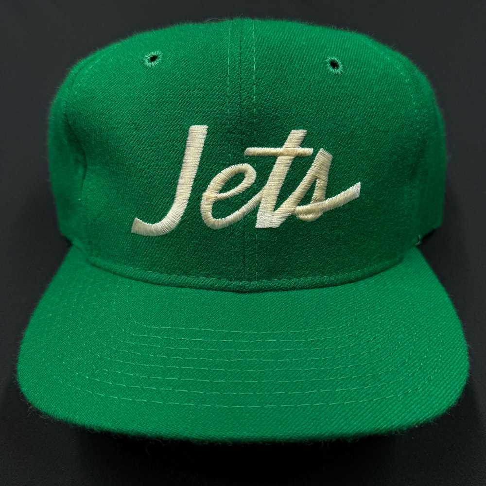 Vintage New York Jets Wool SS Cityless Script Sna… - image 1