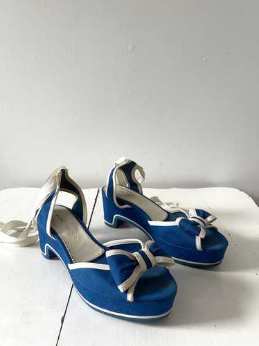 Marc Jacobs Vintage Bow & Ankle-Tie Platform Sanda