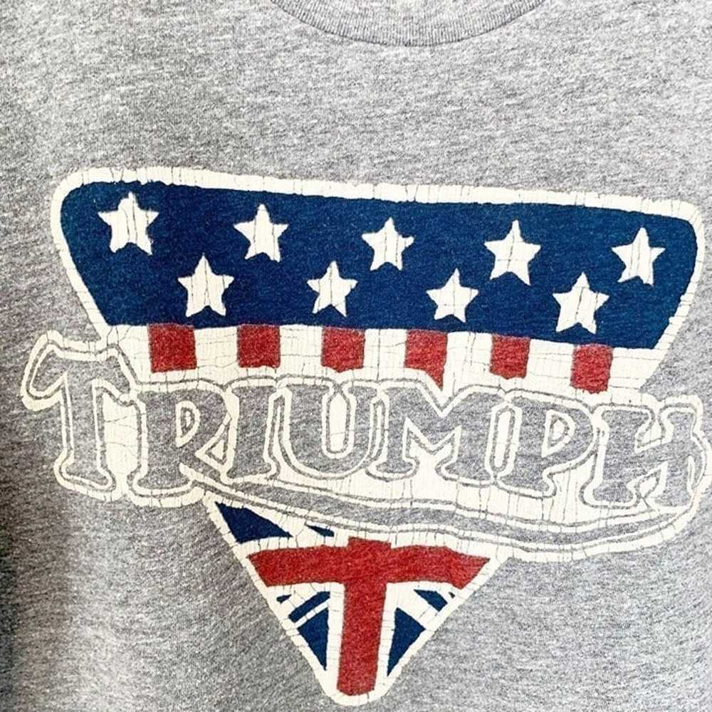 Triumph Lucky Brand logo flag short sleeve tshirt - image 2