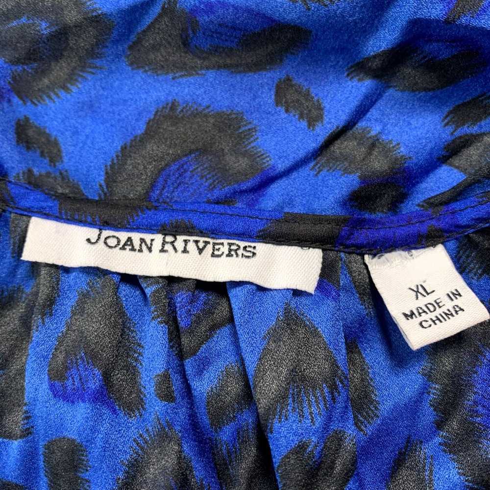 Vintage JOAN RIVERS Blouse Womens XL Top Cheetah … - image 3