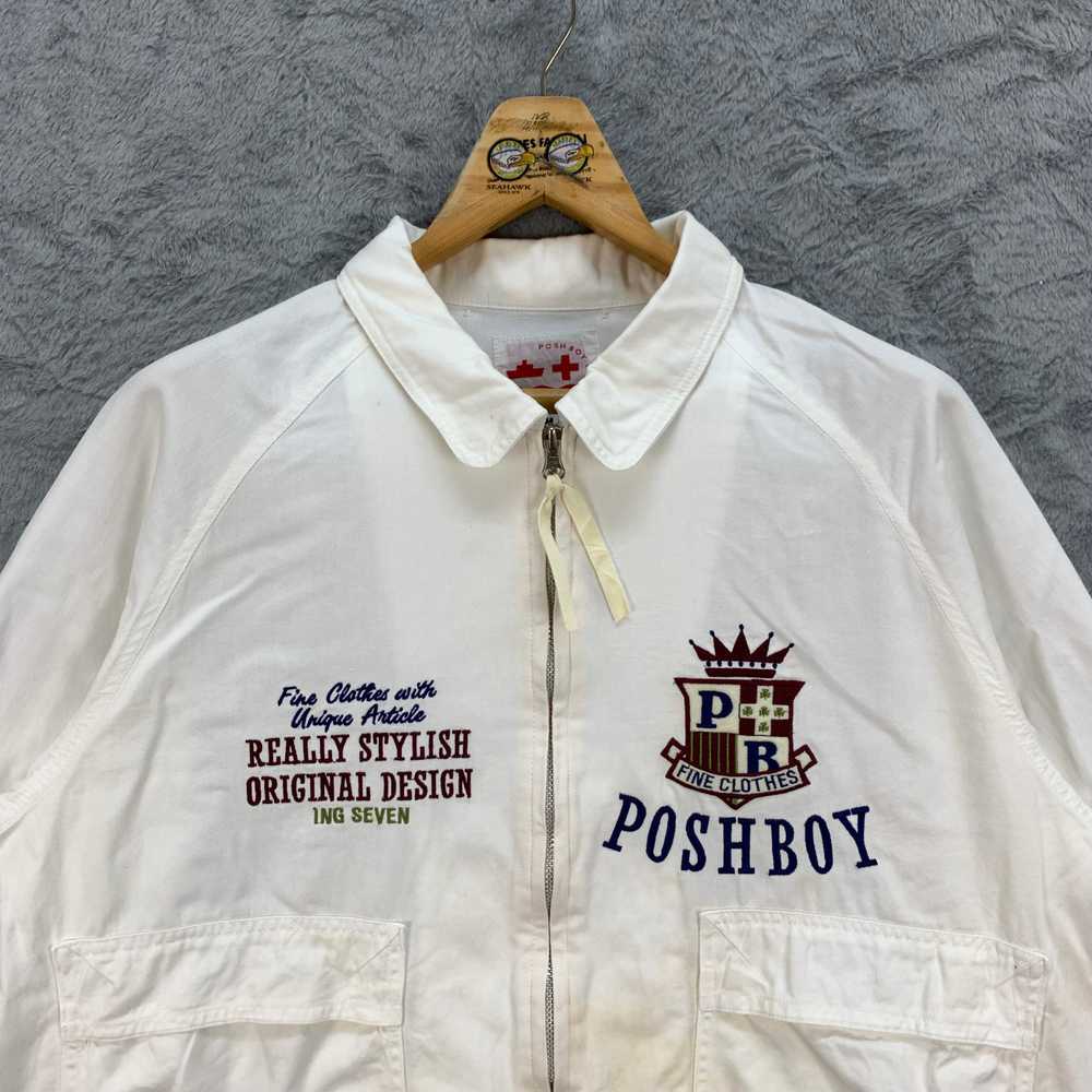 Vintage - POSH BOY SPORTS Big Logo Cropped Jacket… - image 2