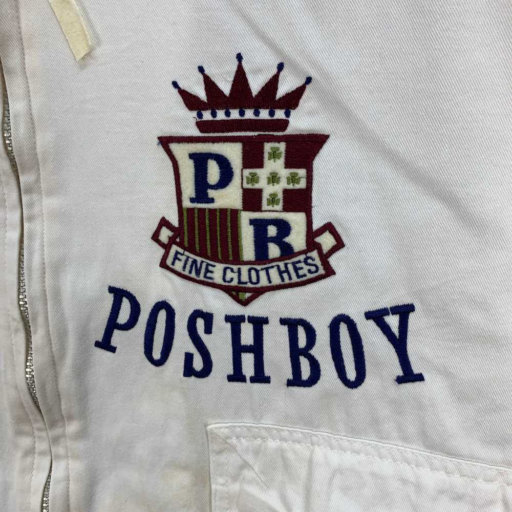 Vintage - POSH BOY SPORTS Big Logo Cropped Jacket… - image 4