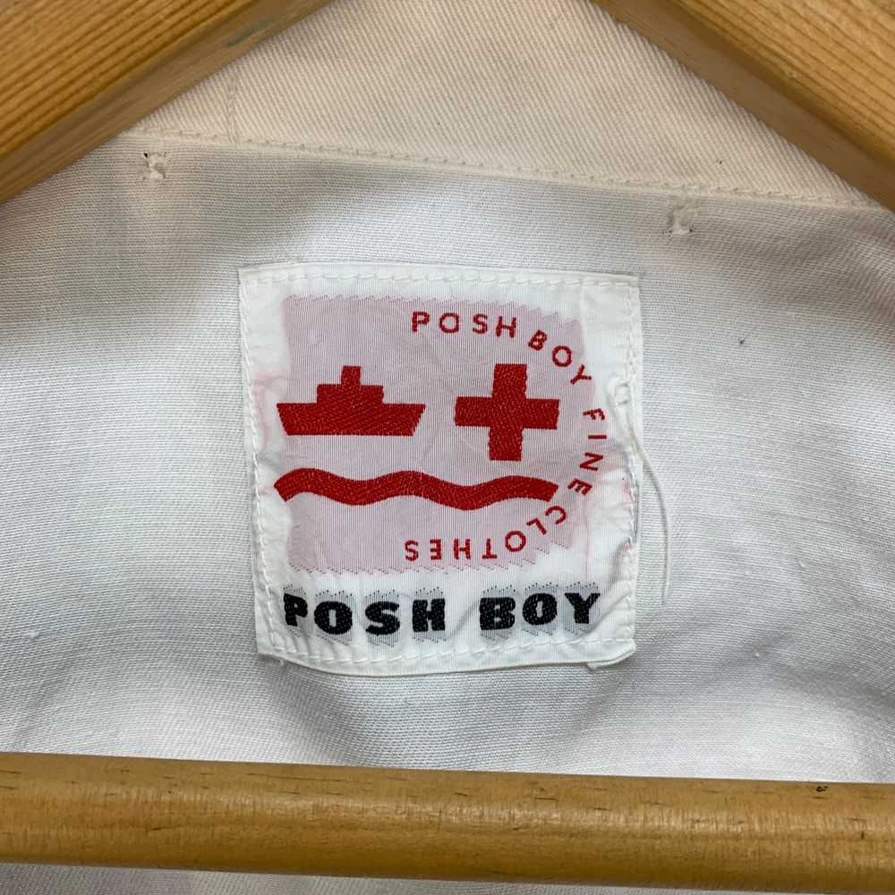 Vintage - POSH BOY SPORTS Big Logo Cropped Jacket… - image 9