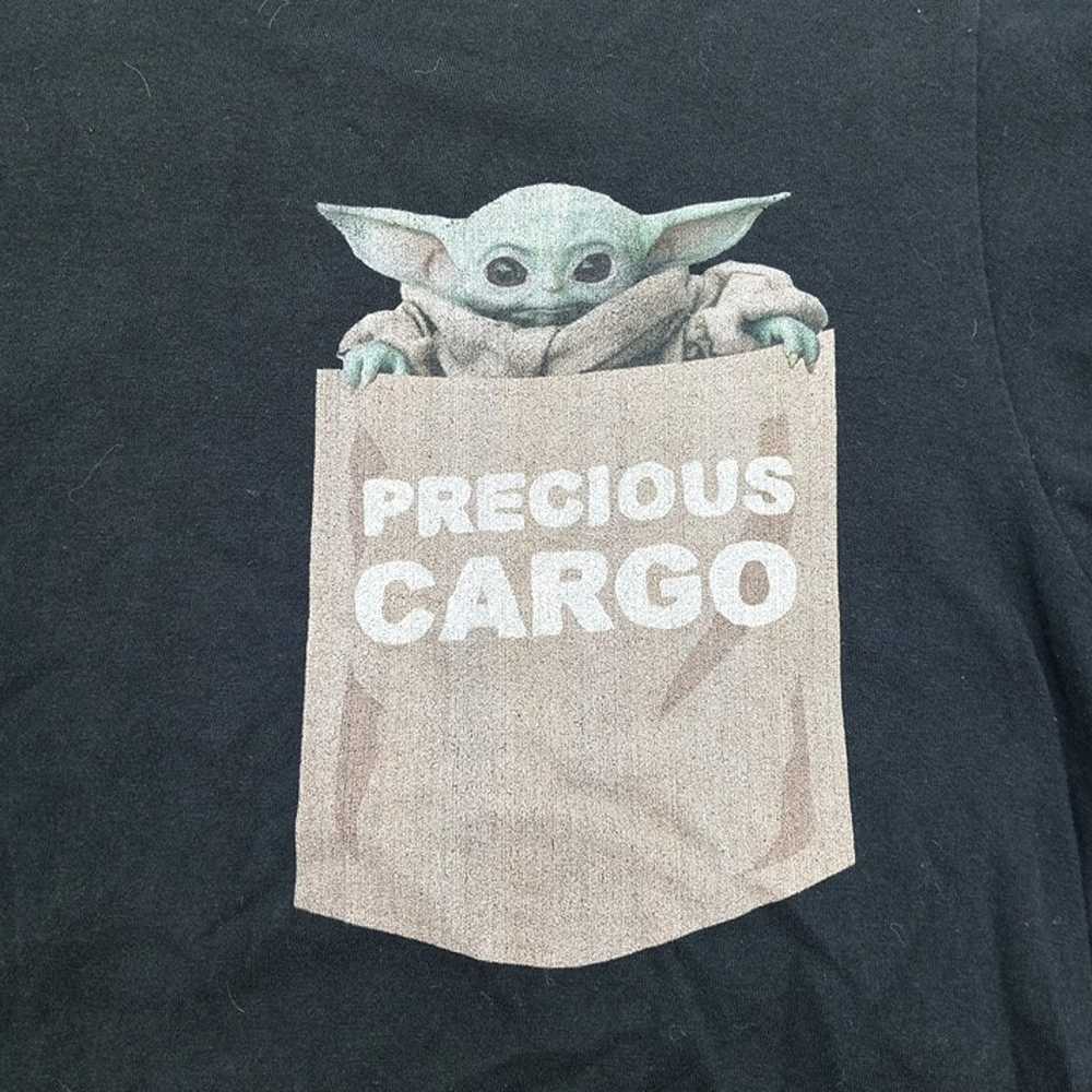 Star Wars Baby Yoda T-Shirt Size Medium Black Pre… - image 2
