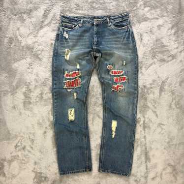 Distressed Denim - TRASHED🔥 DISTRESS DENIM PANTS… - image 1