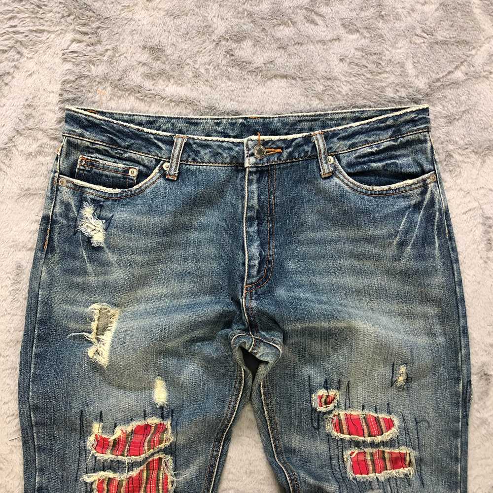 Distressed Denim - TRASHED🔥 DISTRESS DENIM PANTS… - image 2