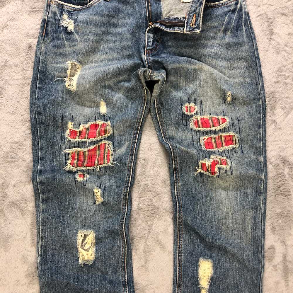 Distressed Denim - TRASHED🔥 DISTRESS DENIM PANTS… - image 6