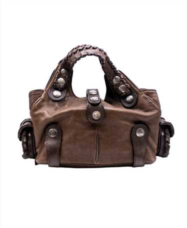 Chloe Brown Leather Silverado Handbag