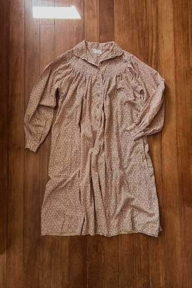 1970's FLORAL PEASANT DRESS | SIZE M