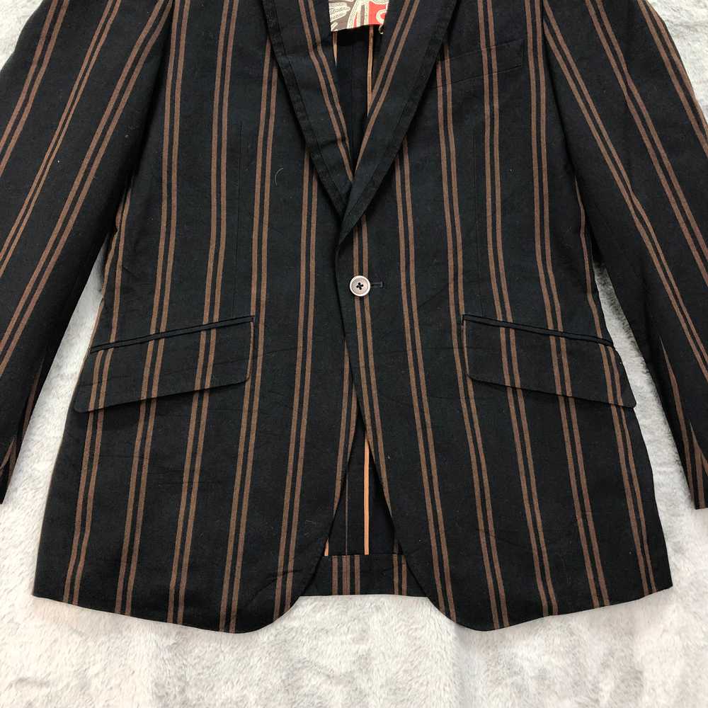 Designer - Kent & Curwen England Stripe Suit Jack… - image 3