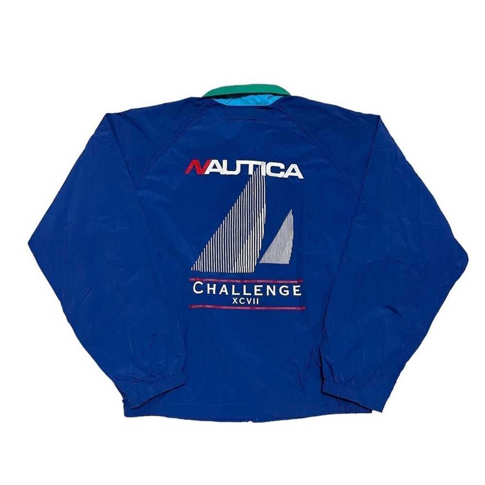 Vintage 90s Nautica Challenge Windbreaker Jacket … - image 1
