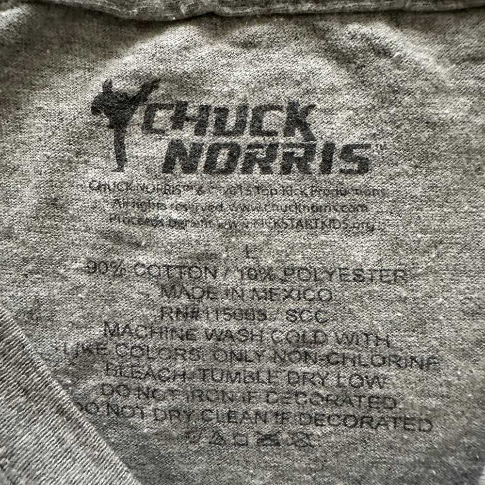 Chuck Norris American Flag Y2K Shirt Mens Size L - image 10