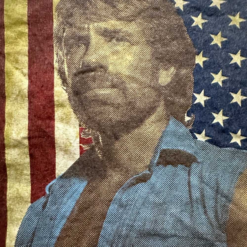 Chuck Norris American Flag Y2K Shirt Mens Size L - image 5