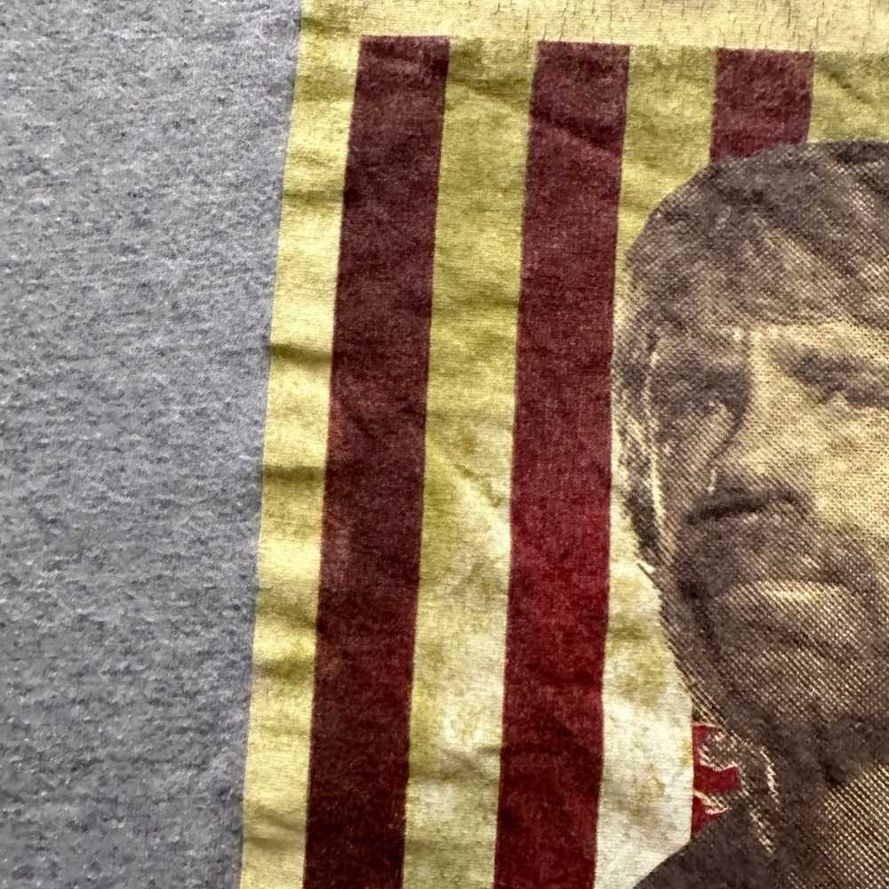 Chuck Norris American Flag Y2K Shirt Mens Size L - image 8