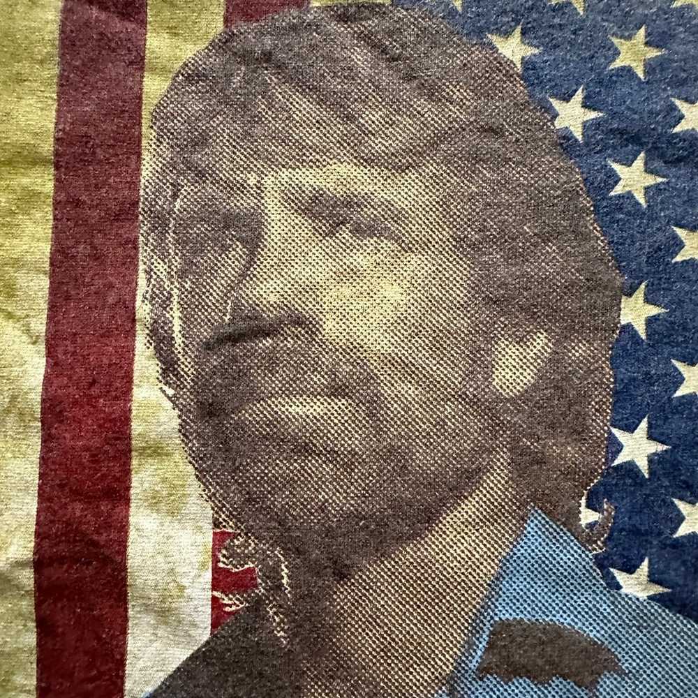 Chuck Norris American Flag Y2K Shirt Mens Size L - image 9