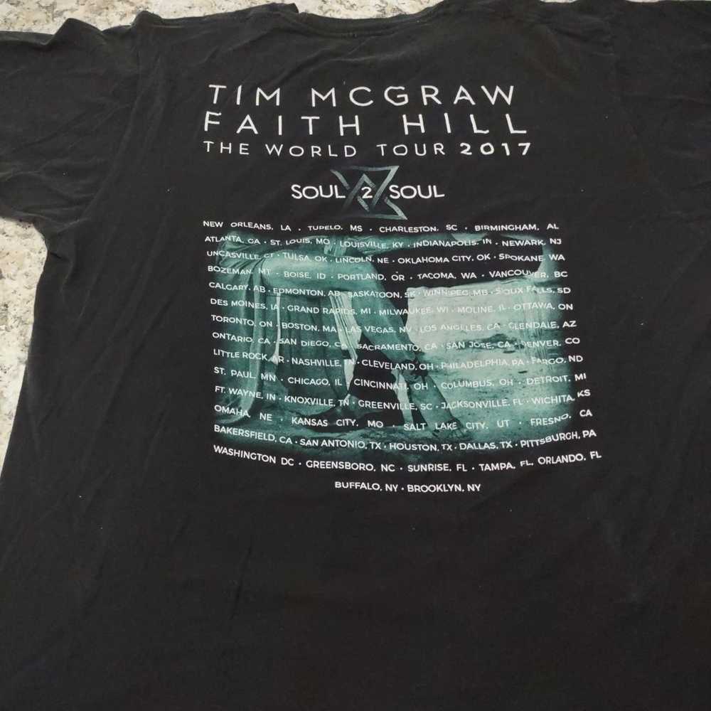 Tim McGraw/Faith Hill T-shirt Size XL - image 4