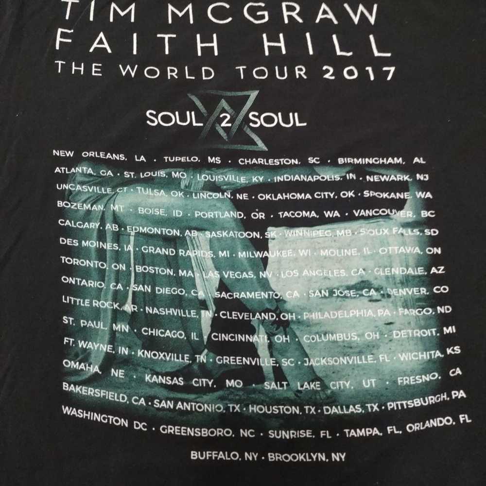 Tim McGraw/Faith Hill T-shirt Size XL - image 5