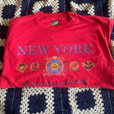Vintage 90s New York Excelsior Shirt Screen Stars… - image 1