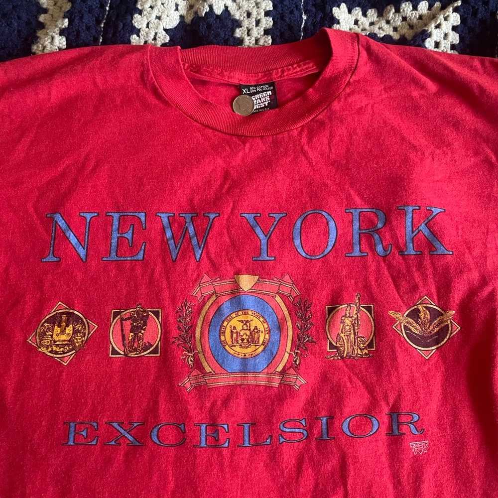 Vintage 90s New York Excelsior Shirt Screen Stars… - image 3