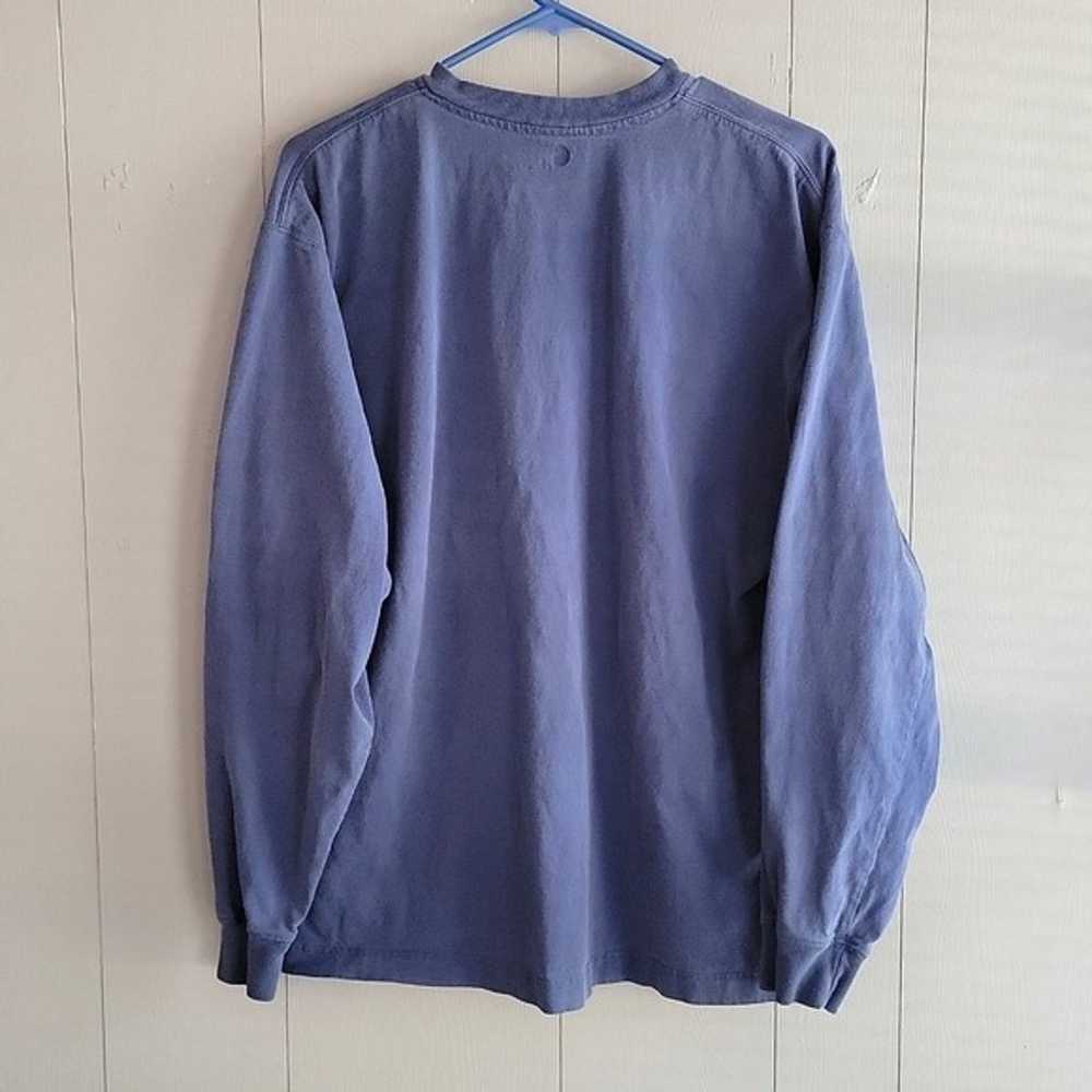 Carhartt Long Sleeve Mens Blue Pocket Henley Cott… - image 2