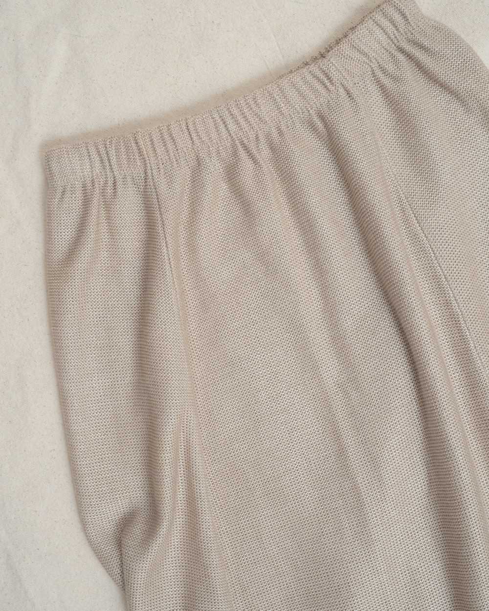 Vintage Beige Knit Skirt (S/M) - image 6