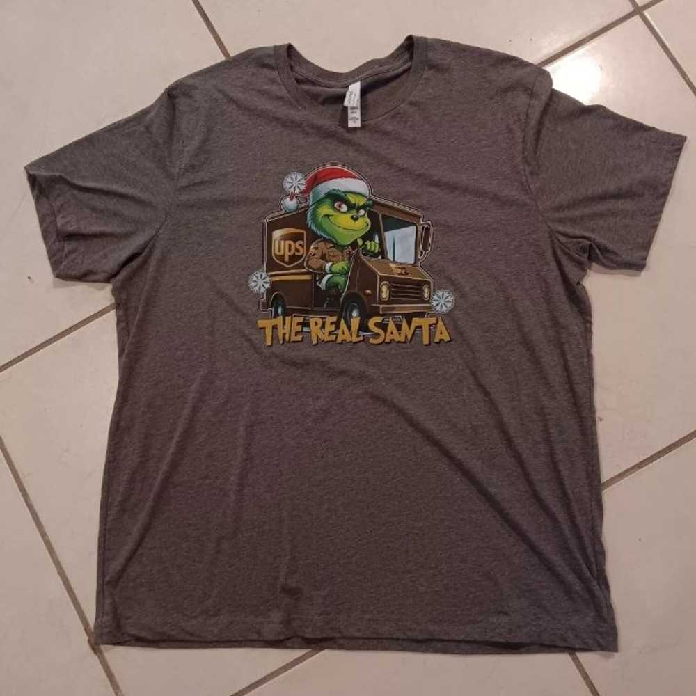 UPS Grinch Brown Tshirt Mens Size 2XL Christmas G… - image 1