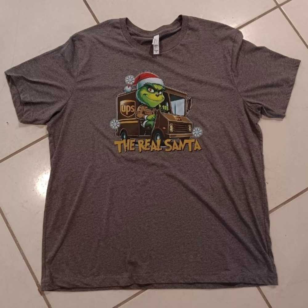 UPS Grinch Brown Tshirt Mens Size 2XL Christmas G… - image 2