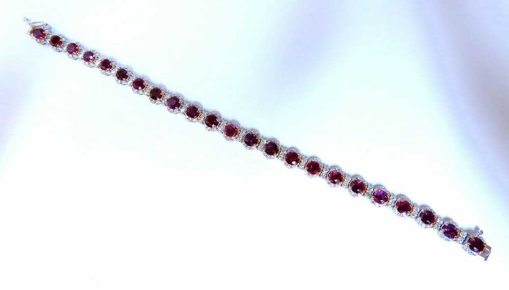 12ct Natural Ruby Diamonds Bracelet 14kt - image 5