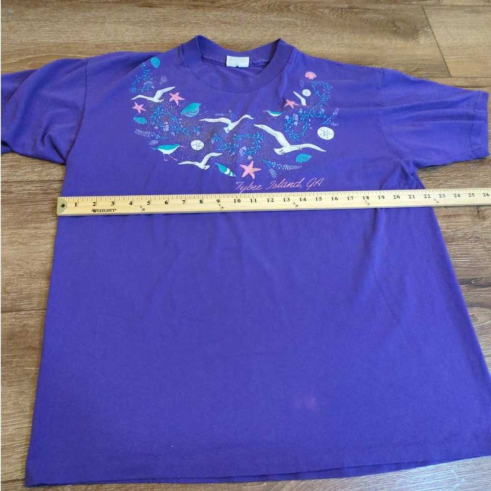 VTG Hanes Adult XL Short Sleeve Shirt - Tybee Isl… - image 5