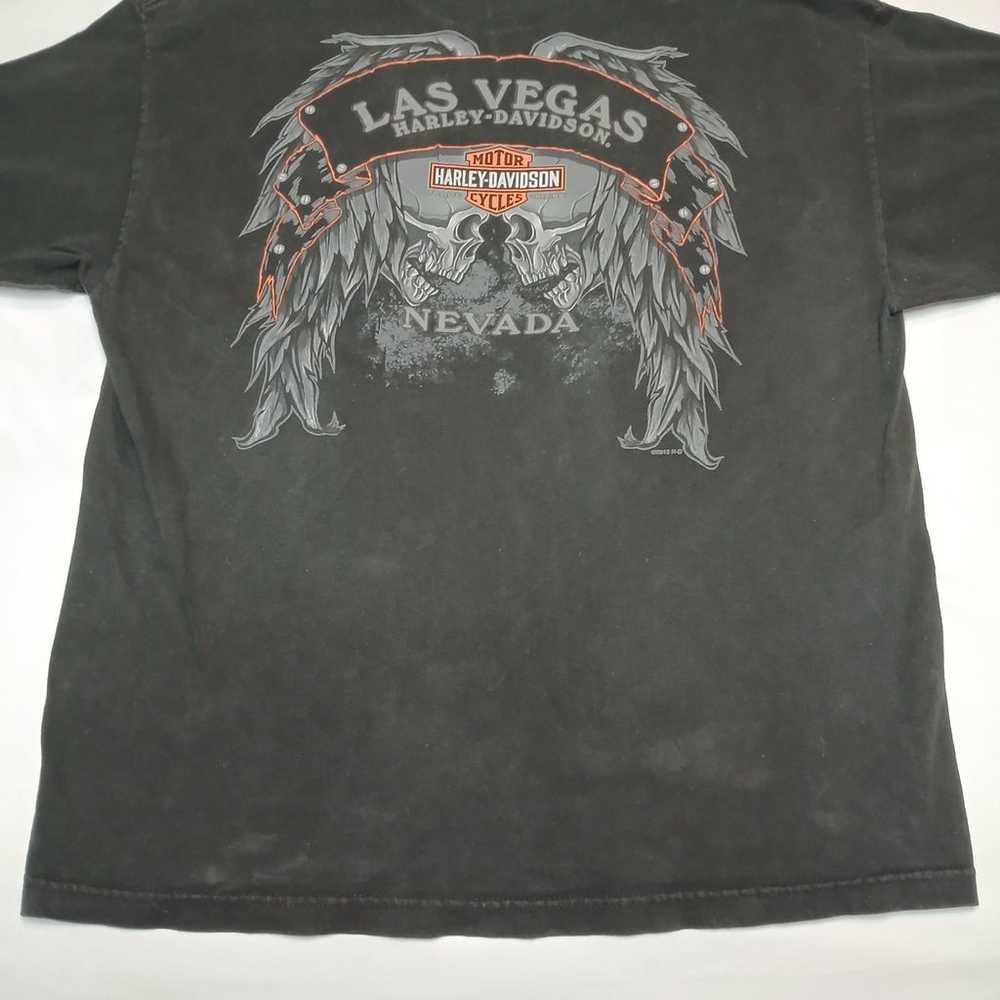 Harley Davidson Las Vegas Graphic Print T-shirt M… - image 8