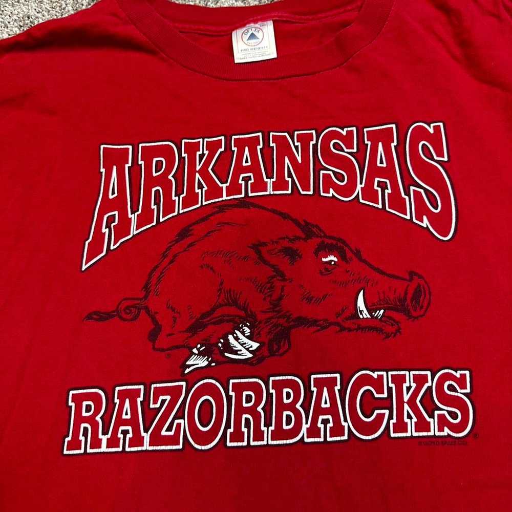 Vintage Arkansas Razorbacks Tshirt Size 2xl - image 2
