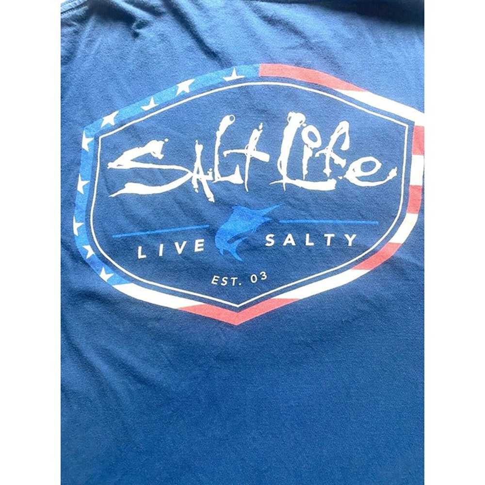 Salt Life Shirt Adult Medium Long Sleeve Amerishi… - image 2