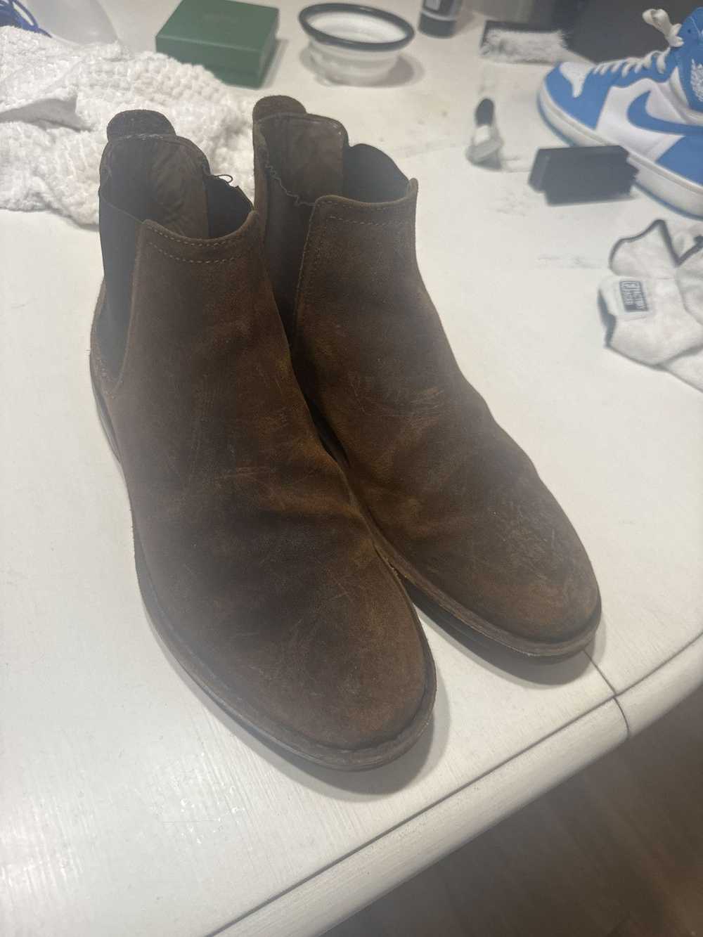 H.S. Trask Trash Brown Chelsea Boots - image 2