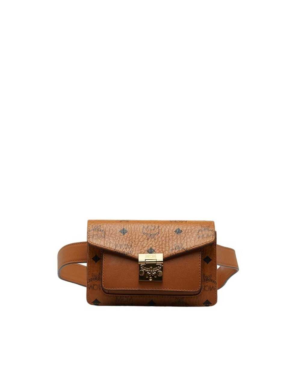 MCM Brown Leather Fanny Pack - image 1